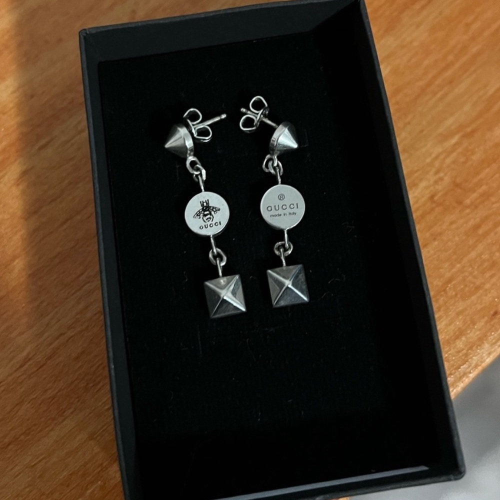 Authentic sterling silver Gucci earrings